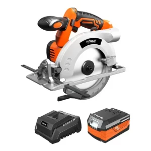 Sierra Circular 6 1/2 PuLG(165mm) 18v Con Bat Y Carg Naranjo