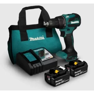 Taladro Percutor Inalámbrico 2bat+carg+bol Dhp490rfx2 Makita Turquesa 50/60hz
