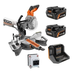 Sierra Ingleteadora Ridgid 7-1/4 + Batería y Cargador