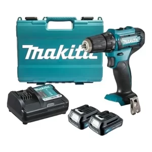 Taladro Atornillador 12v Con 2 Baterías Y Cargador Makita Color Azul