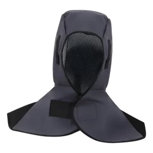 Capucha Soldador Ignífuga Ajustable Con Cuello Gris