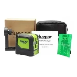 Nivel Láser Cruzado Huepar 9011G Verde 30m Autonivelante