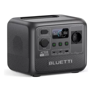 Bluetti Ac50b Generador Solar Portátil 700w/448WH, Respaldo De Batería Lifepo4 De 448wh,Central Eléctrica para Suministro de Energía solar, Para Camping Y Viajes,Cortes de energía,trabajos