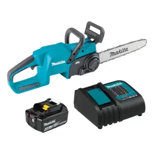 Motosierra Makita Duc357rt + Bateria 5.0a + Carg. Color Turquesa