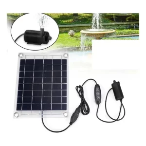 Mini Bomba De Fuente Solar De 10w, Bomba De Agua Alimentada