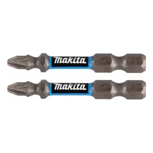 Paquete de 2 brocas Phillips Twist de 50 mm Pz2 Prem Makita E03305