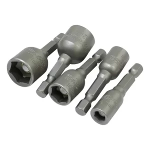 Set 5 Adaptador Magnetico Punta Vaso Atornillar 50mm Makita
