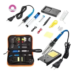 Kit Eléctrico Cautín 60w Regulable 16 Accesorios Color UNICO