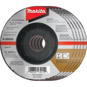 Muela Abrasiva Makita A-95956-5 Inox 36 Grit 4.5 Pulgadas, P