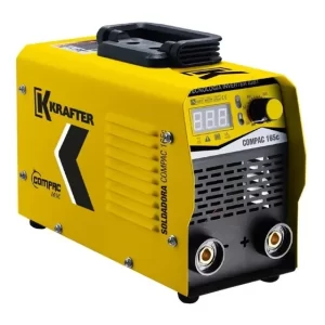 Máquina de Soldar Inverter Krafter Compac 165C MMA 160A Amarillo