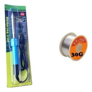 Pack Cautín Eléctrico Tipo Lápiz Para Soldar 80w +soldadura