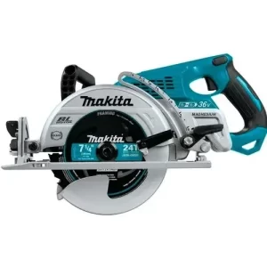 Sierra circular eléctrica inalámbrica Makita DRS780Z 185mm 1700W turquesa