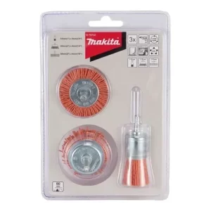 Set Gratas Nylon Para Taladro G80 (grueso) 3 Pzas - Makita Naranja Claro