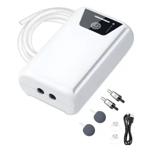 Bomba De Aire Recargable Premium Corte Luz 2 Salidas