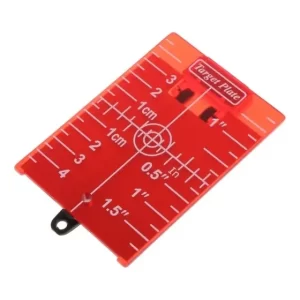 Placa Objetivo Magnética Roja para Nivel Láser