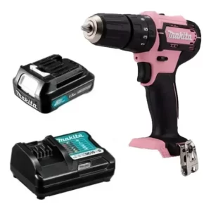 Taladro Percutor Makita Hp333dzp Rosado 12v 1.5ah Dc10wd Cxt
