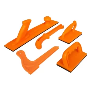 Cepillo Eléctrico Madera Naranja 5 Pzas Mango Empujar