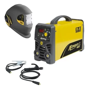 Soldadora Inverter KOMBAT 160 MMA TIG Lift Arc con Máscara y Curso