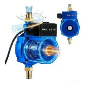 Bomba Agua Centrífuga 1/6 Hp Autoaspirante Hierro Fundido Azul Acero