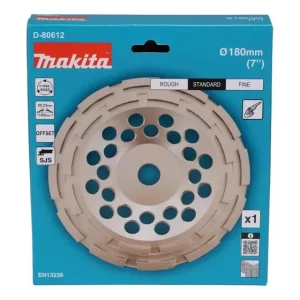 Copa Diamantada 180mm (7'') Concreto - Makita Dorado