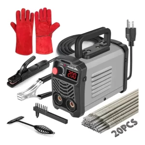 Stick Welder Hpoouo 200a 110v Con 20 Varillas De Soldadura Y
