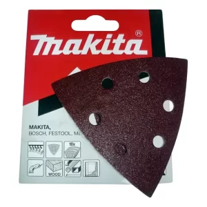 10 Lijas Con Velcro Triangular Madera G100 Makita B-21587