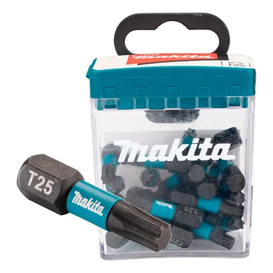 Puntas Impact Black T25-25mm 25 Pzas - Makita