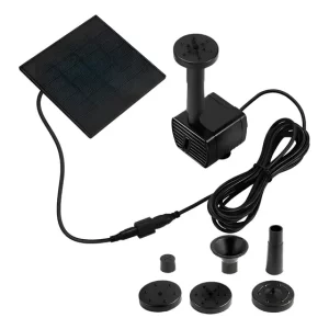 Bomba De Fuente 1.2w Panel Con Energía Solar Agua Sumergible