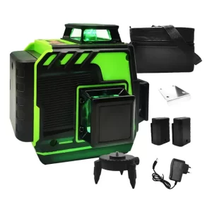 Nivel Láser 3D 12 Líneas Verde 30m Autonivelante