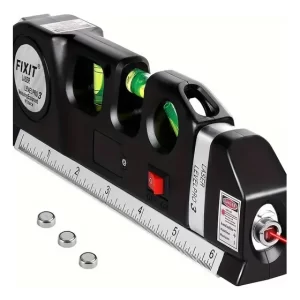Nivel Laser Multifunción Fixit con Cinta Métrica 2.5m