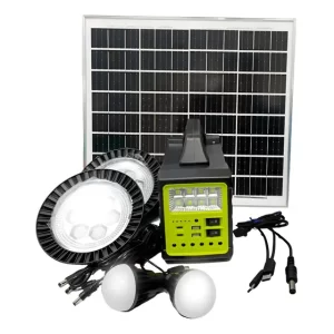 Estación De Carga Generador Solar Con Panel Solar + Lámparas