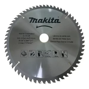 Disco De Sierra 8-1/4'' Eje 25,4mm 60 D Aluminio - Makita