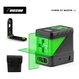 Nivel Laser Verde de Dos Líneas con Soporte Incluido