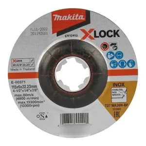 Disco De Desbaste X-lock Inox 4-1/2''x6mm - Makita