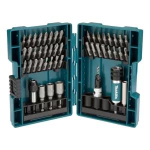 Juego De Puntas, Vasos Y Mandril Guia 47 Pzs. Makita D-73461