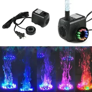 Bomba De Agua Sumergible 12 Luces Led Pileta Acuario Koi