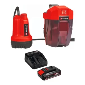 Bomba De Agua Limpia Inalambrica Bat + Cargador Einhell Color Rojo