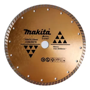 Disco Diamantado Turbo P/concreto 9'' Makita D-37627 Dorado Oscuro