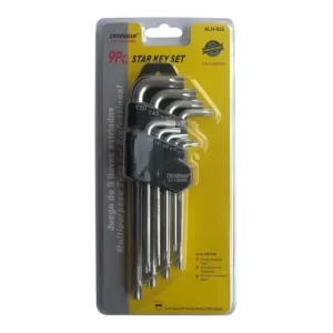 Juego 9 Llaves Torx Estrella Crownman