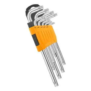 Llaves Allen Torx Ingco Cromada 9 Pzas HHK13091
