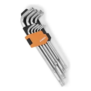 Llaves Allen Kendo Torx Tamper Cromadas 9 Piezas