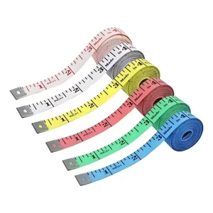 Set 12 Huinchas de Medir Costura 150cm Colores