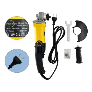 Esmeril Angular 4 1/2" 800W 6 Velocidades Amarillo