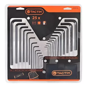Set 25 Llaves Allen Mm/Pulgadas Tactix