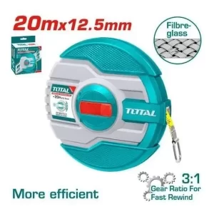 Huincha De Medir Fibra de Vidrio 20m Total TMTF13206