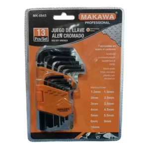 Set 13 Llaves Allen Fijas 1.3-10mm Cromadas