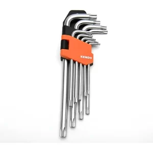Juego Llaves Allen Torx Tamper Kendo 9 Piezas