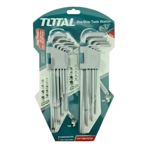 Kit 18 Llaves Allen Hexagonal y Estrella Total