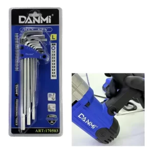 Set 9 Llaves Allen Hexagonales Danmi 1.5-10mm