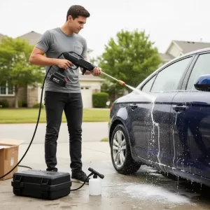 Hidrolavadora Inalámbrica Portátil Baterías Auto